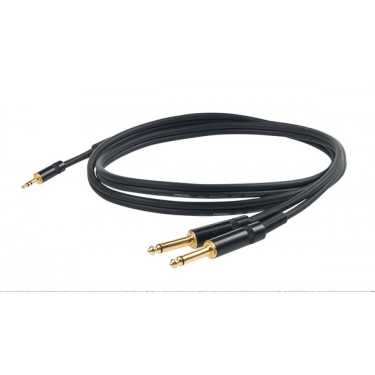 SAMBA MUSIQUE CABLE JACK 3,5 - DOUBLE JACK 6,35 5M - Samba Audio Pro