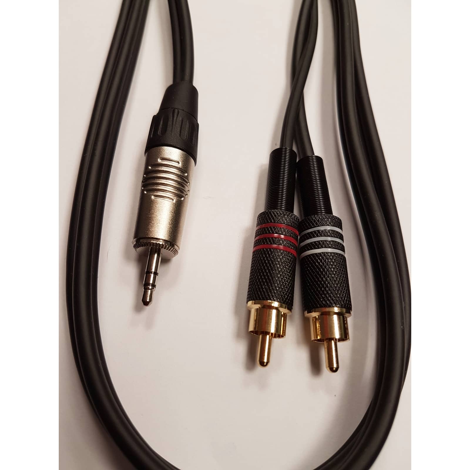 SAMBA MUSIQUE CABLE JACK 3,5 - DOUBLE RCA STANDARD 1,5M - Samba Audio Pro