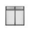 Vonyx DB4 Pro Stand DJ Repliable 4 Panneaux avec Structure, Toiles et Sacoches - 110 cm - Image n°2