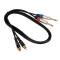 SAMBA MUSIQUE CABLE DOUBLE JACK 6,35 MONO - DOUBLE RCA 1,5M - Image n°2